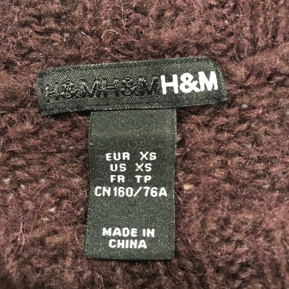 H&M Maroon Sweater Tunic - Picture 6 of 6